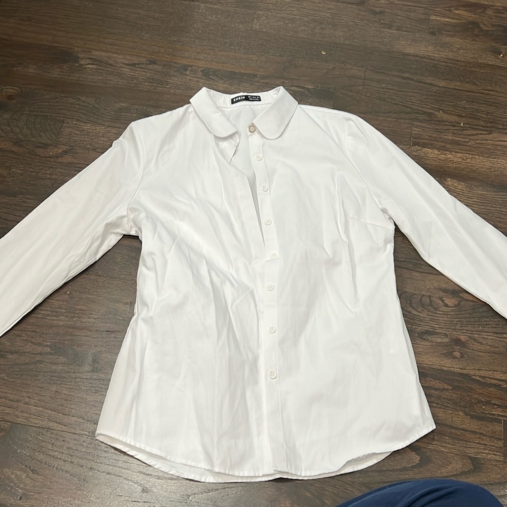 button up blouse shein